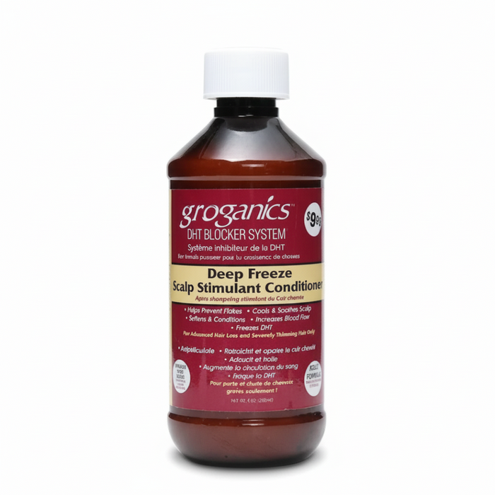 Groganics Deep Freeze Conditioner | Scalp Stimulant & Cooling Hair Care