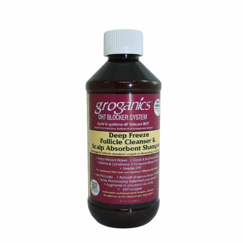 Groganics deep freeze scalp cleanser shampoo cooling detox follicle clean care hair cleanser