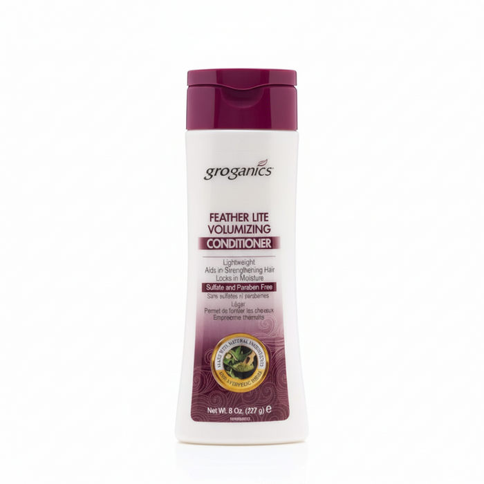 Groganics Feather Lite Volumizing Conditioner 8oz | Lightweight Volume & Strength