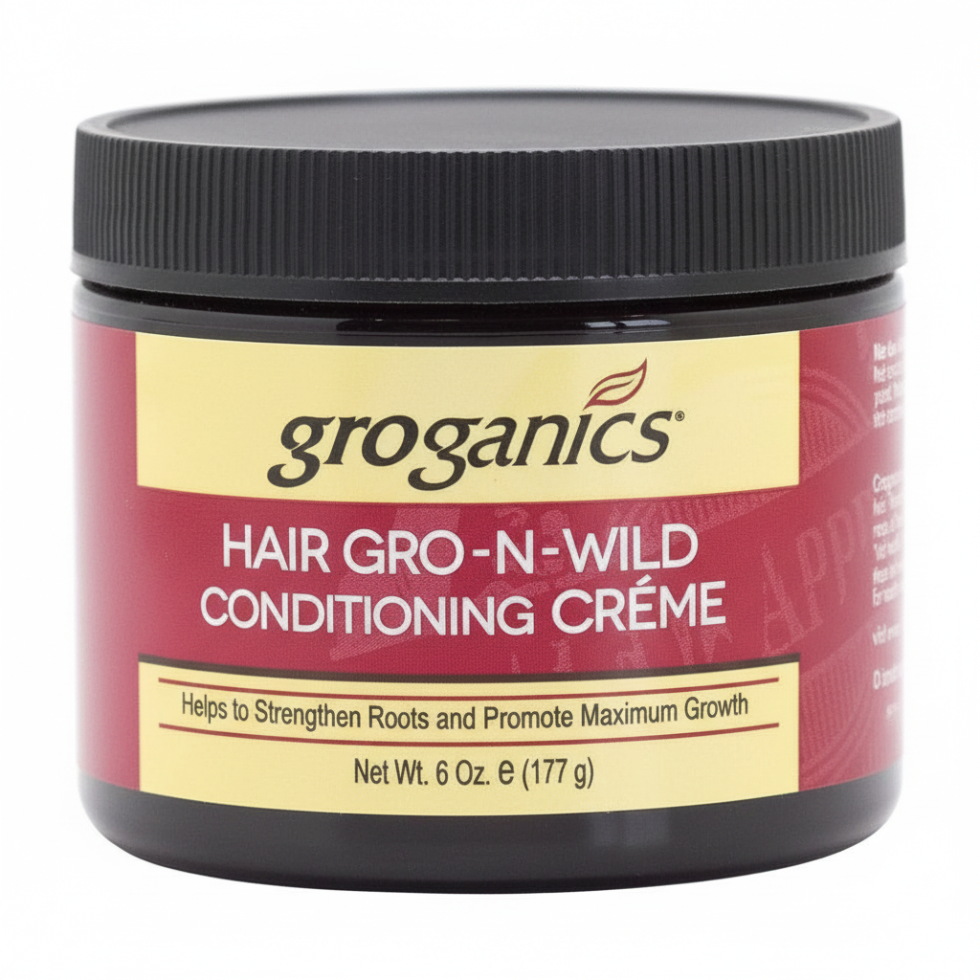 Groganics hair gro n wild conditioning creme for nourishing repairing and promoting healthy hair growth and strength