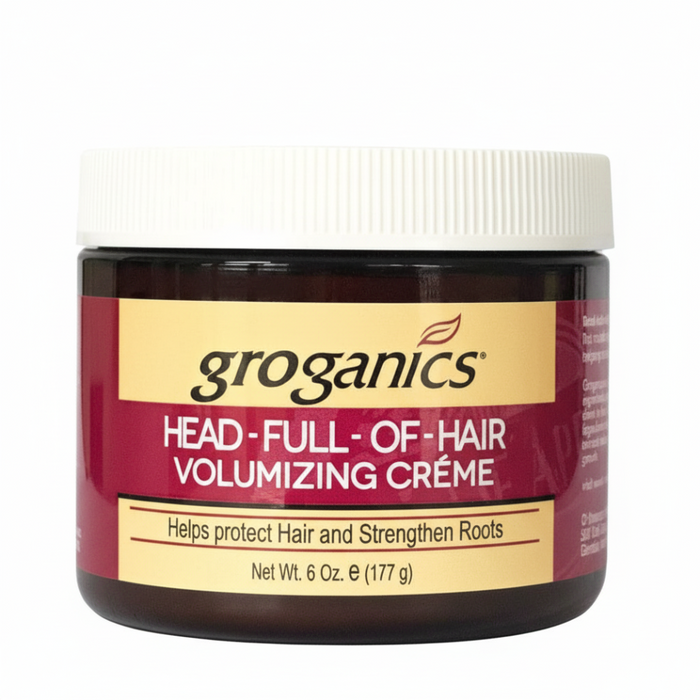 Groganics Tête pleine de crème volumisante pour cheveux 6oz/117g