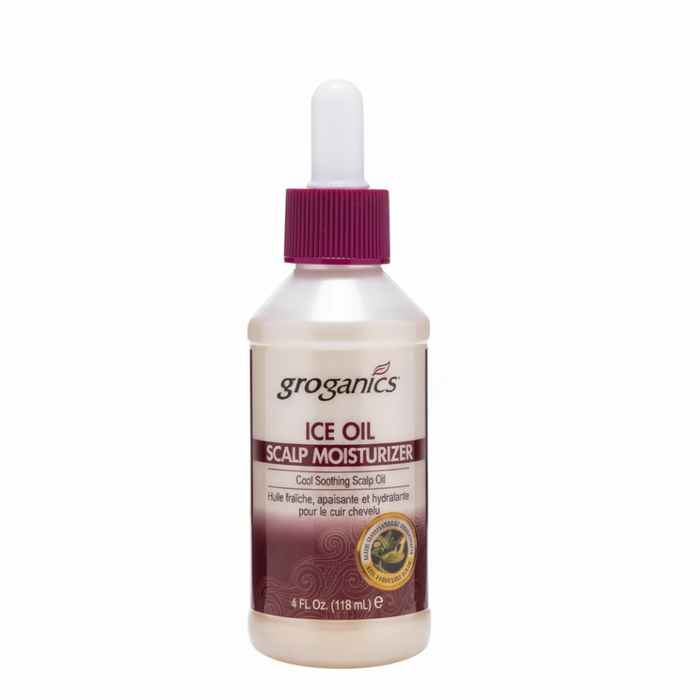 Groganics Ice Oil Scalp Moisturizer 4oz | Cool, Hydrate & Soothe Dry Scalp