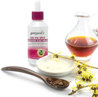 Groganics on the spot intensive scalp serum for dry itchy scalp hydration and soothing relief for healthy scalp balance