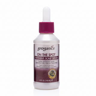 Groganics on the spot intensive scalp serum for dry itchy scalp hydration and soothing relief for healthy scalp balance