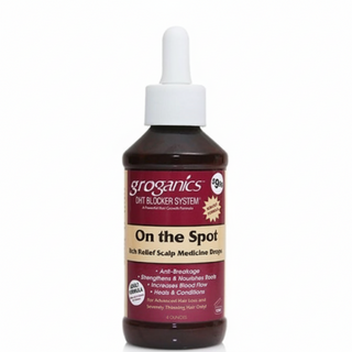Groganics on the spot itch relief scalp medicine drops for soothing itchy scalp reducing dryness and supporting healthy hair growth and scalp balance