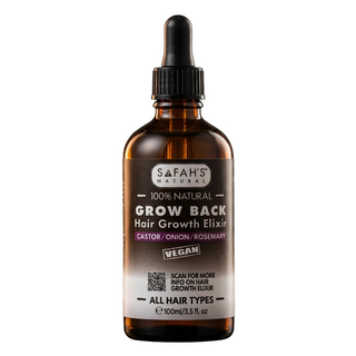 grow back elixir 100ml natural hair growth oil thicker stronger hair scalp care oil