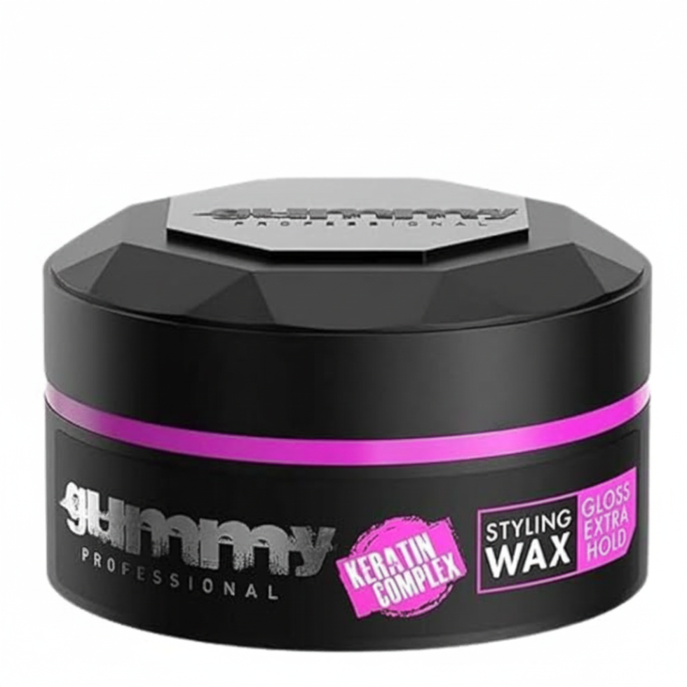 Gummy Professional styling wax gloss extra hold 150ml shine strong hold hair wax for defined shiny and structured hairstyles
