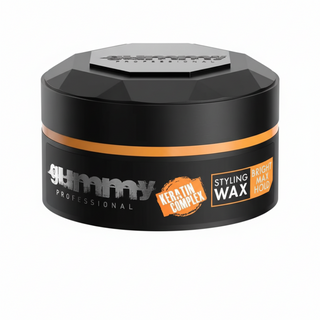 Gummy Professional styling wax bright max hold 150ml high gloss keratin hair wax for sleek shiny and defined hairstyles