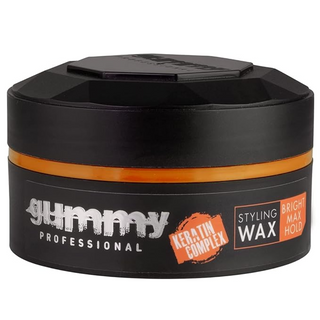 Gummy Professional styling wax bright max hold 150ml high gloss keratin hair wax for sleek shiny and defined hairstyles