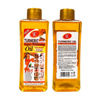 Veet Gold Turmeric Whitening Oil 200ml – Anti-Aging, Dark Spot Remover & Skin Brightening Essential Oil