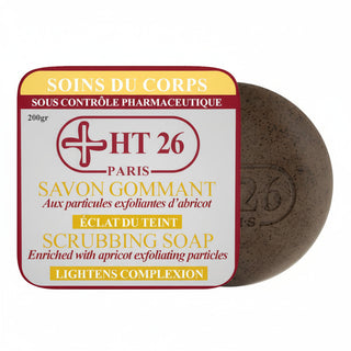 HT26 Paris scrubbing soap 200g exfoliating cleanser for smooth bright glowing skin