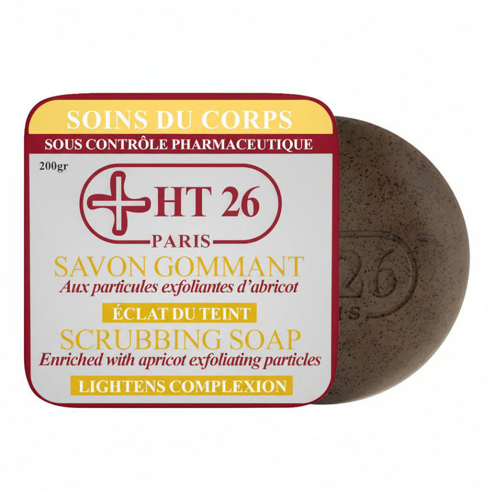 HT26 Paris scrubbing soap 200g exfoliating cleanser for smooth bright glowing skin