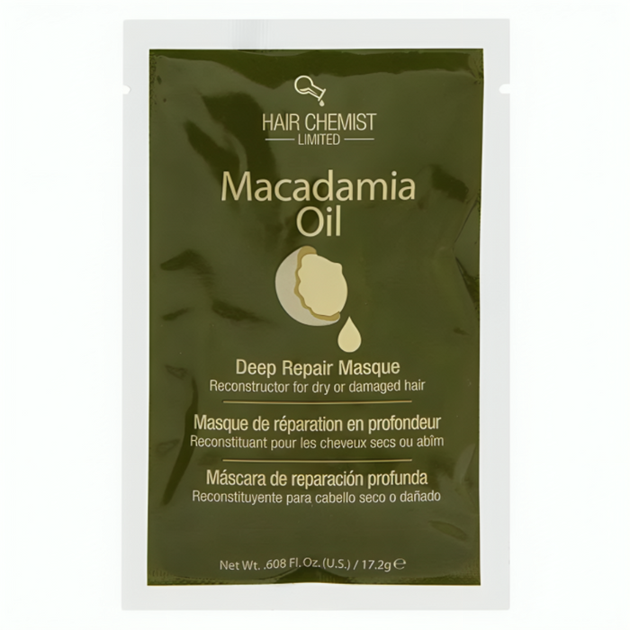 Hair Chemist Macadamia Oil Deep Repair Masque 17.2g | Dry & Damaged Hair Repair Mask