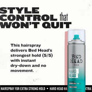 TIGI Bed Head Hard Head Hair Spray 385ml- Extreme Hold Finishing Spray
