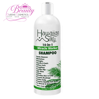 Hawaiian Silky 14 in 1 Miracle Worker Shampoo 16oz- Repair, Hydrate & Strengthen Hair