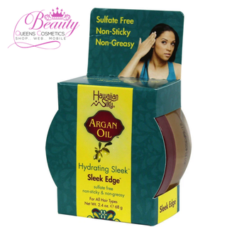 Hawaiian Silky Argan Oil Hydrating Sleek Edge 2.4oz- Smooth & Control Flyaways