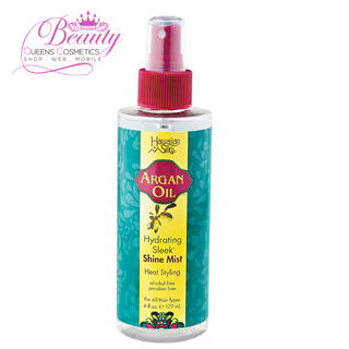 Hawaiian Silky Moroccan Argan Oil Hydrating Sleek Shine Mist 6oz- Smooth & Protect Hair
