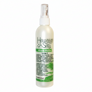 Hawaiian silky 14 in 1 miracle worker 8oz leave in spray for hydrated smooth frizz free soft shiny healthy hair