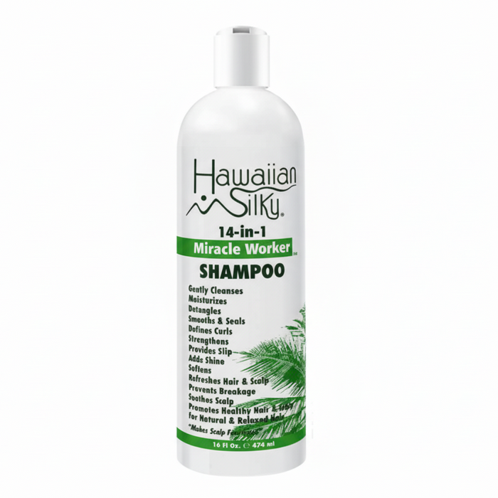 Shampoing Miracle Worker 14-en-1 soyeux hawaïen 16oz/474ml