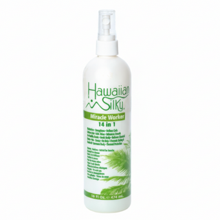 Hawaiian silky miracle worker 14 in 1 leave in spray 16oz for hydrated smooth frizz free shiny protected hair