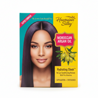 Hawaiian silky no lye conditioning relaxer super formula for coarse hair smooth straight shiny frizz free results