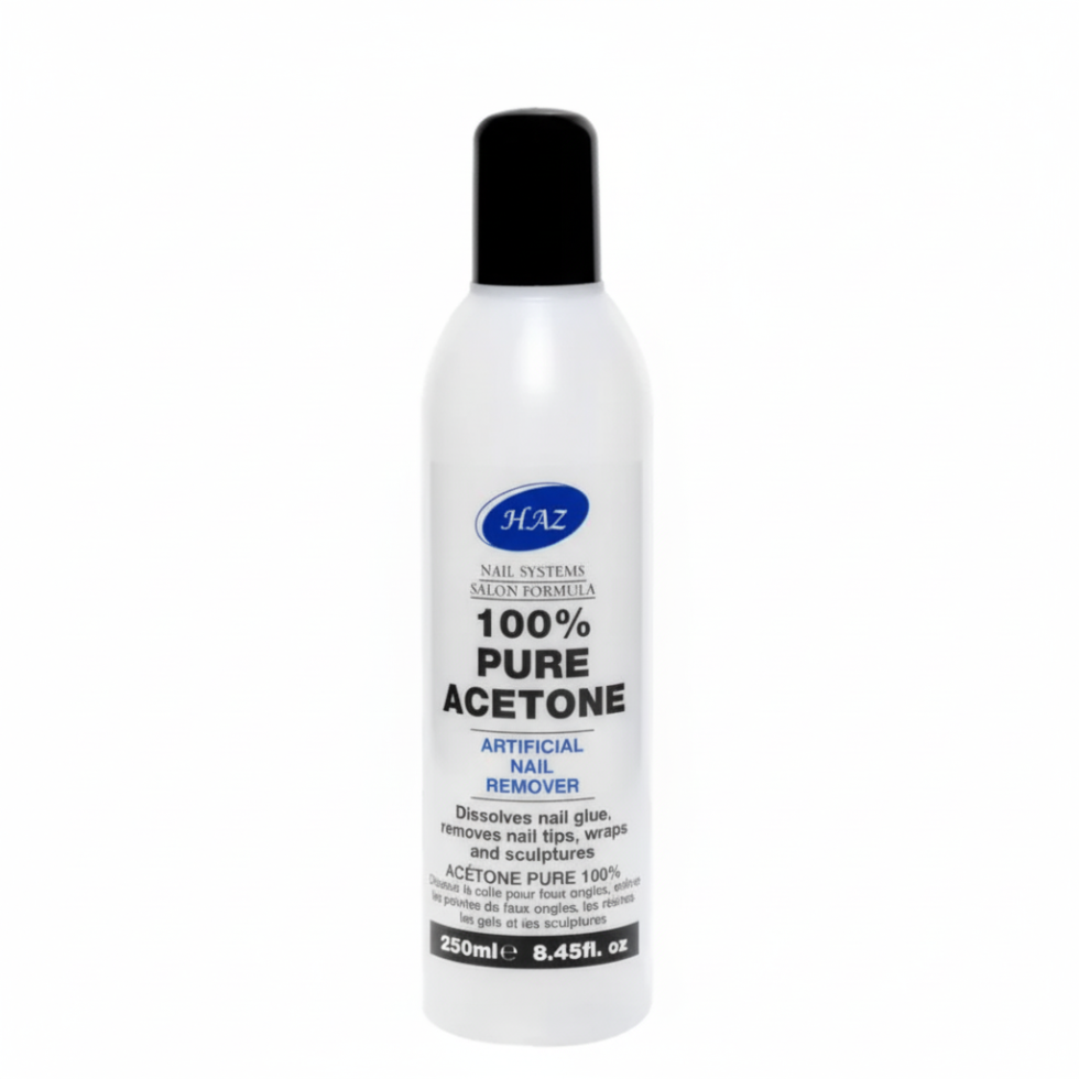haz 100 percent pure acetone artificial nail remover professional strength gel and acrylic nail removal fast acting formula