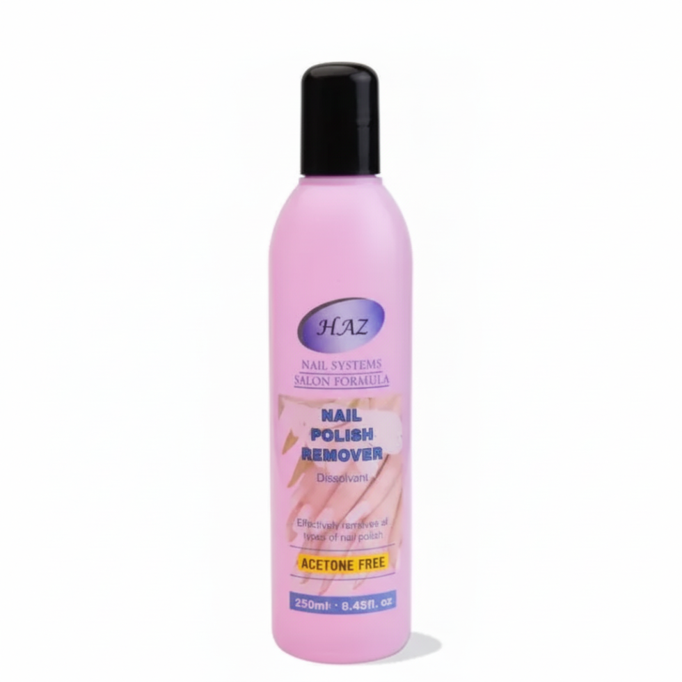 haz nail polish remover acetone free 250ml gentle nail polish remover non drying nail care solution soft formula removal