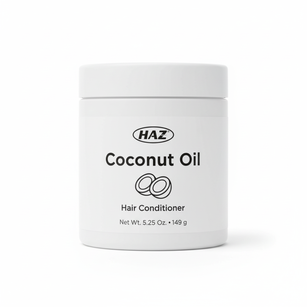 haz coconut oil hair conditioner 149g shine softness dry hair care nourishing moisturizing frizz control conditioner