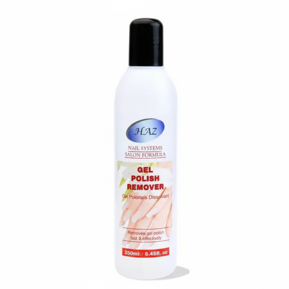 haz gel nail polish remover 250ml fast effective gel polish removal nail care solution quick dissolve formula