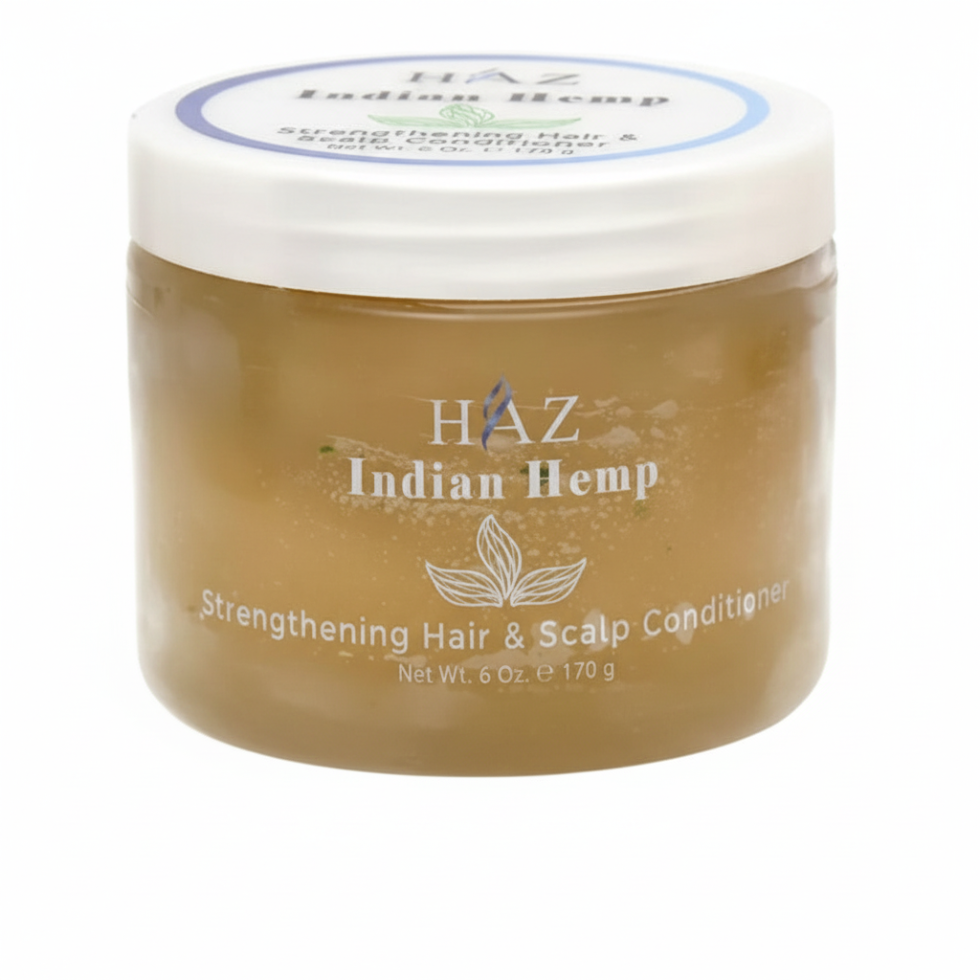 haz indian hemp strengthening hair and scalp conditioner 170g nourishes repairs strengthens hair reduces breakage scalp care conditioner