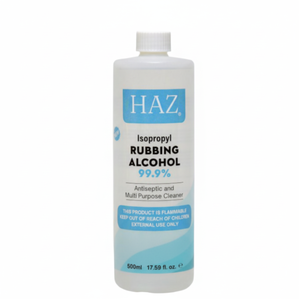 haz isopropyl rubbing alcohol 70 percent 500ml first aid antiseptic disinfectant clean and sanitize solution daily hygiene use