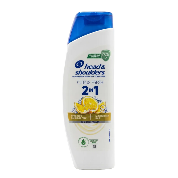 Head & Shoulders 2in1 Citrus Fresh Shampoo & Conditioner 330ml | Anti-Dandruff Care