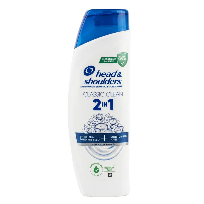 Head & Shoulders Classic Clean Shampoo 250ml | Paraben Free Anti-Dandruff Care