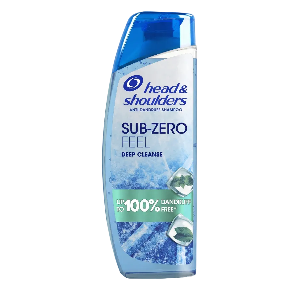 Head and Shoulders deep cleanse sub zero shampoo 300ml cooling anti dandruff fresh scalp care