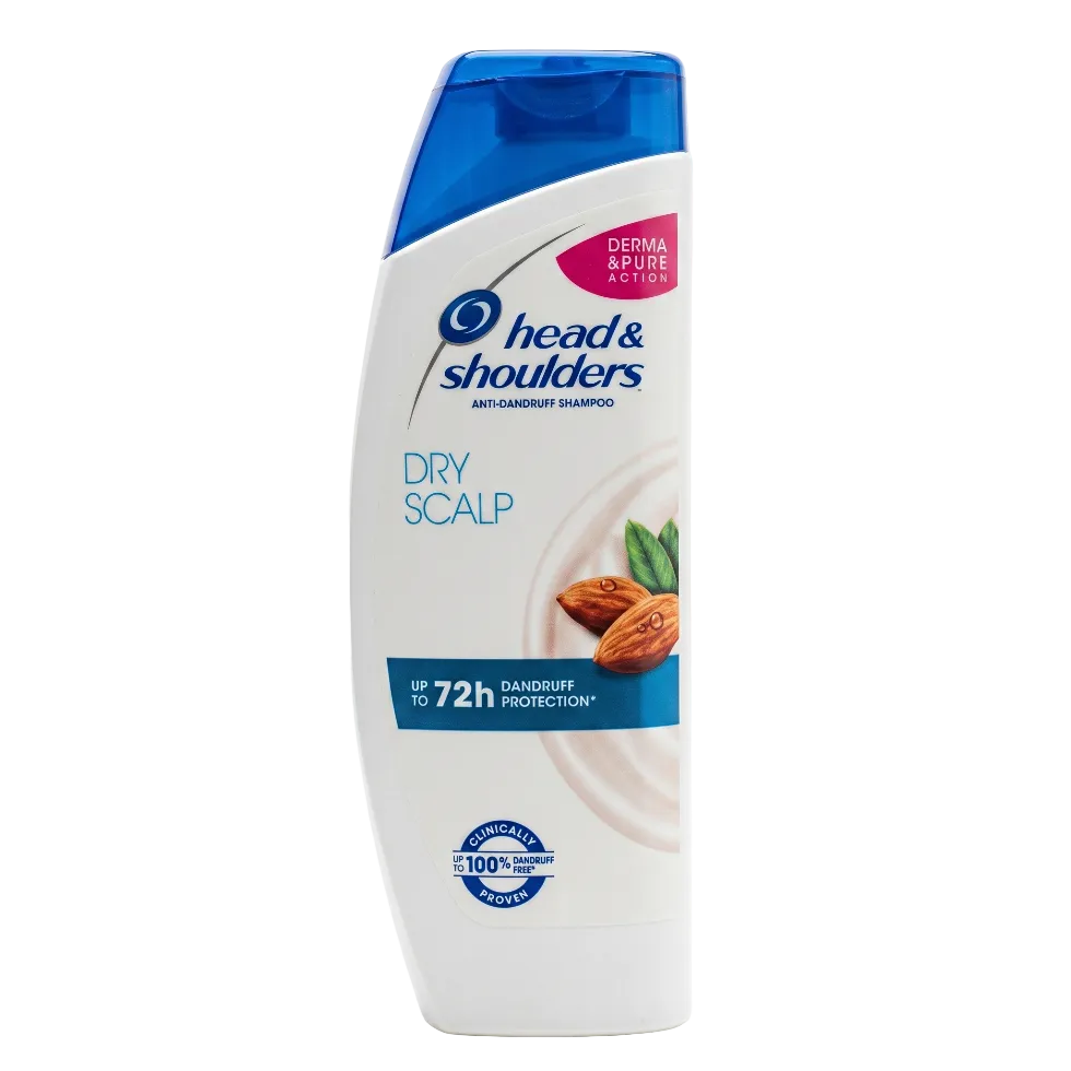 Head and Shoulders dry scalp anti dandruff shampoo 400ml with 72h protection for healthy scalp