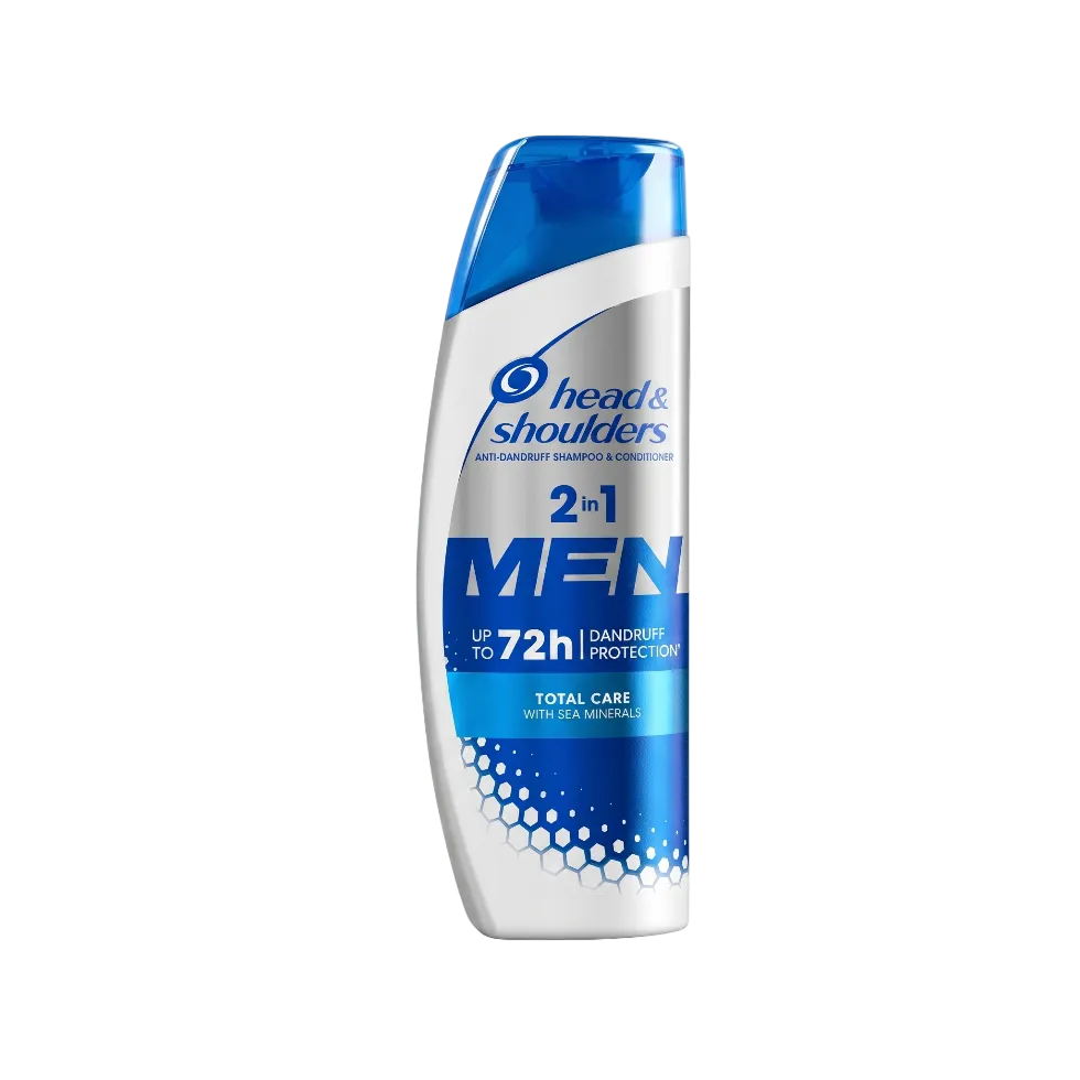 Head and Shoulders men 2in1 total care shampoo 250ml anti dandruff clean healthy hair care