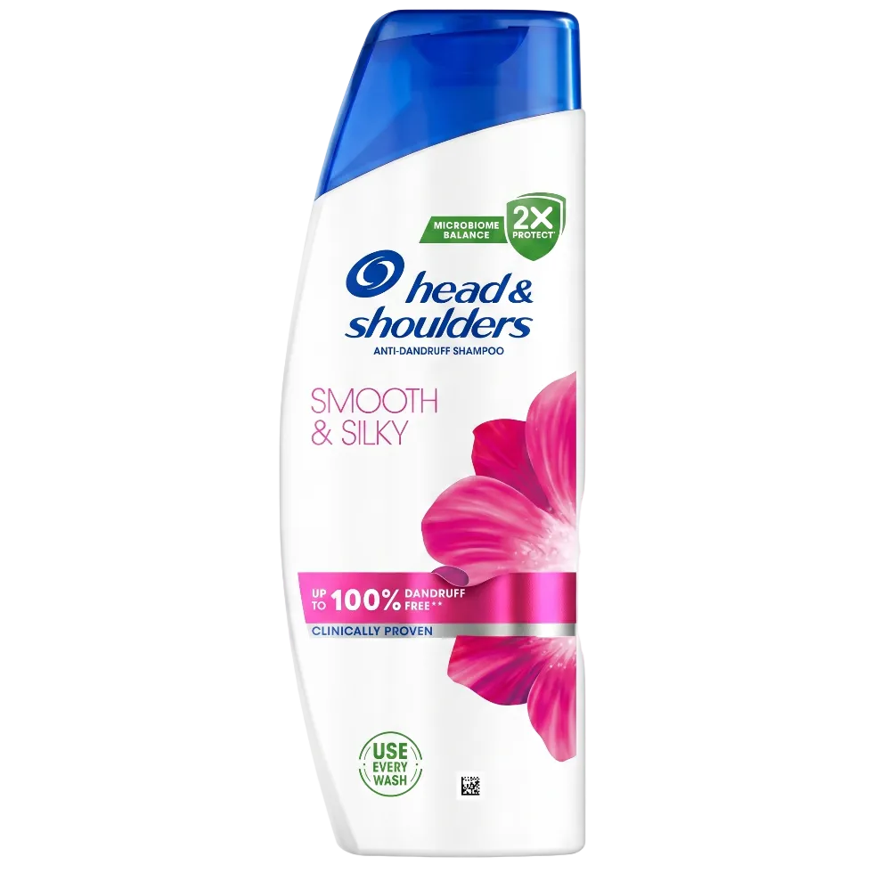 Head and Shoulders smooth and silky shampoo 250ml up to 100 percent dandruff protection soft hair care