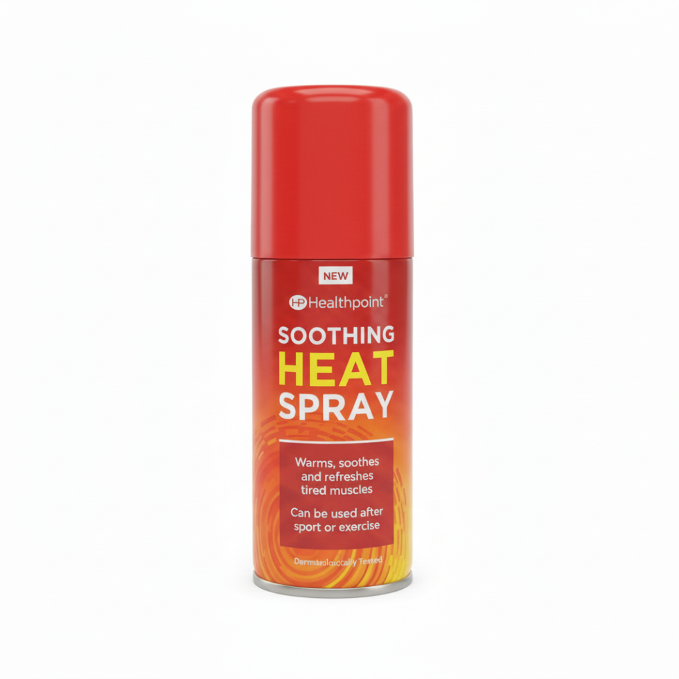 healthpoint soothing heat spray 150ml fast muscle pain relief warming spray muscle stiffness comfort therapy spray