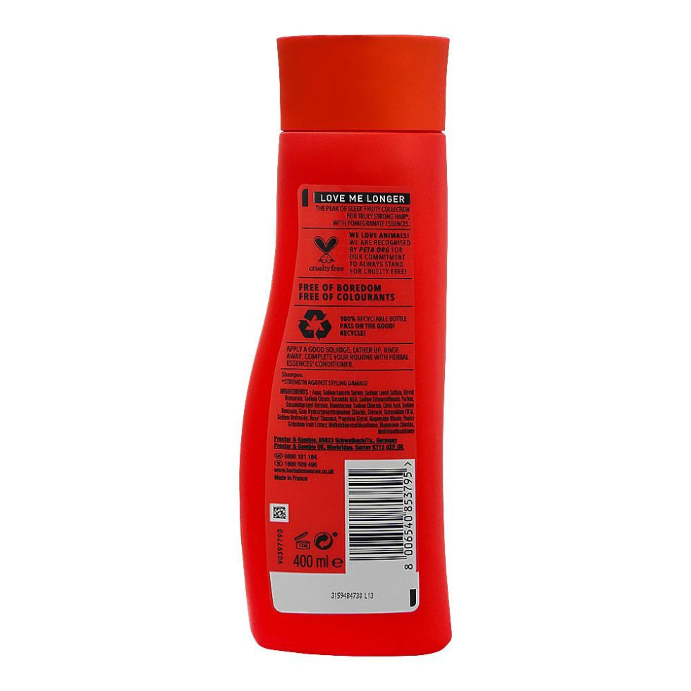 Herbal Essences Love Me Longer shampoo 400ml for damaged hair repair and smooth shine