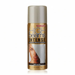 High beams 60 silver spray on hair color 2.7oz temporary washable hair dye spray for instant silver highlights