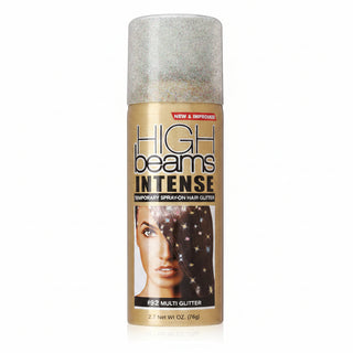 High beams intense 92 multi glitter spray on hair color 2.7oz temporary multi color glitter hair spray for sparkling festive styling look