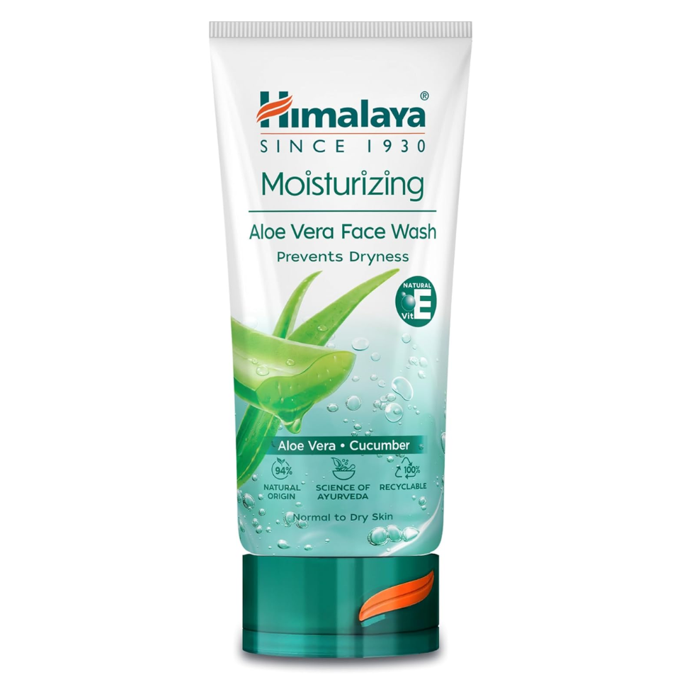 himalaya aloe vera face wash 150ml cleansing soothing oily skin herbal face cleanser