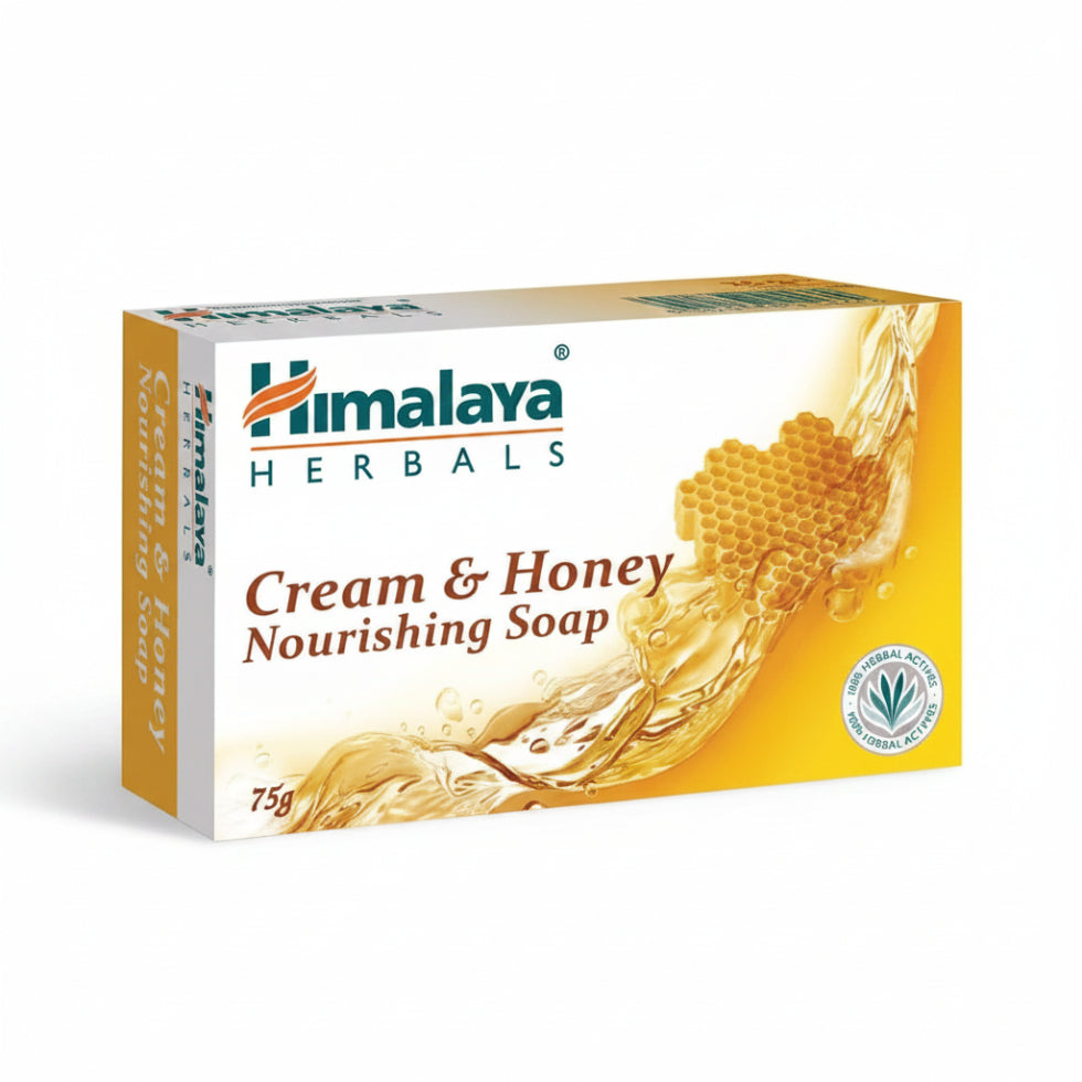 himalaya cream and honey nourishing soap moisturizing hydrating herbal bathing bar skincare