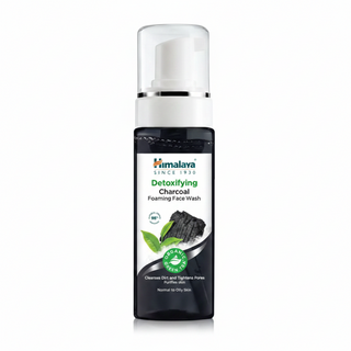himalaya detoxifying charcoal foaming face wash 150ml deep cleanse oil control herbal cleanser