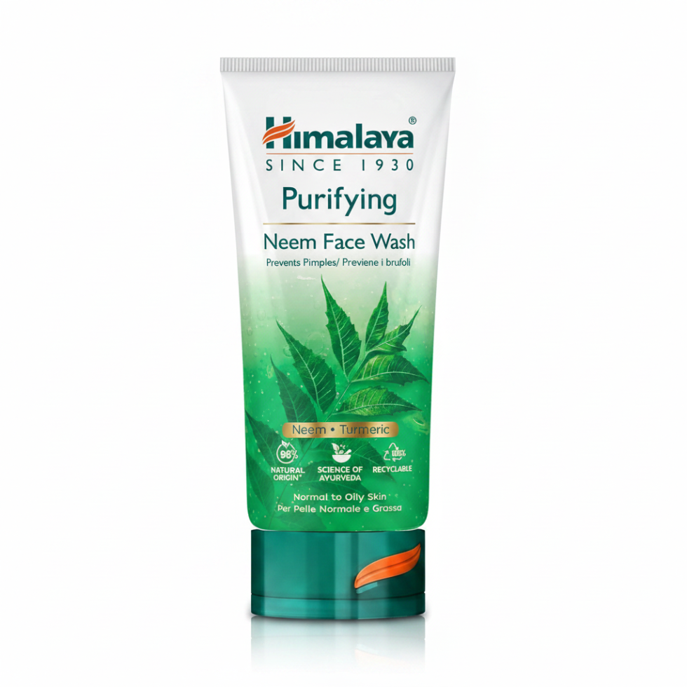 himalaya herbals neem face wash 150ml purifying turmeric gel cleanser acne oily skin care