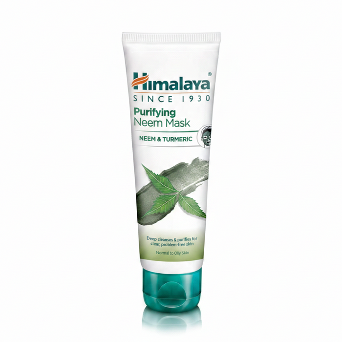 himalaya purifying neem mask 75ml acne oil control deep cleansing herbal face mask