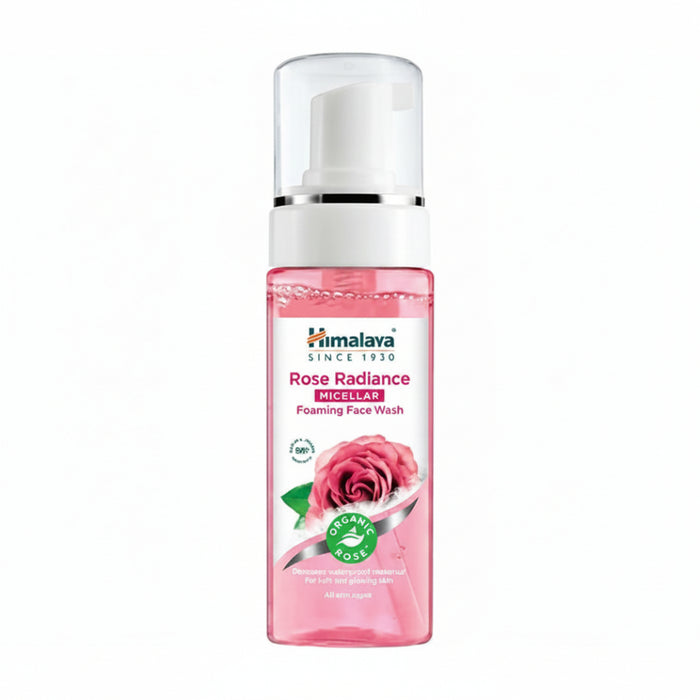 himalaya rose radiance micellar foaming face wash 150ml glow cleansing gentle herbal cleanser