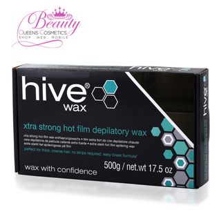 Hive Wax Xtra Strong Hot Film Depilatory Wax 500g | Strip-Free Wax for Coarse Hair & Men