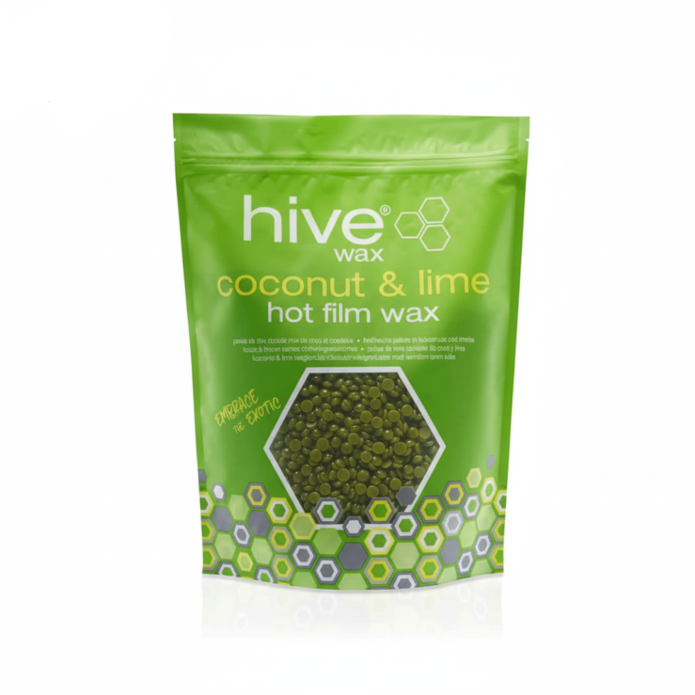 Hive wax coconut lime hot film wax pellets 700g strip free flexible wax for smooth skin hair removal