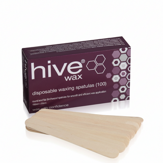 Hive wax disposable waxing spatulas 100pcs professional hygiene wax applicator sticks for salon hair removal use